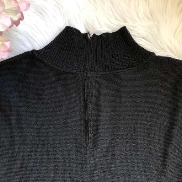 St. John Black Sweater W/ Damask Print NWOT - Picture 6 of 6